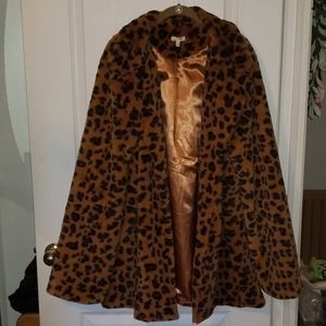 Leopard print coat